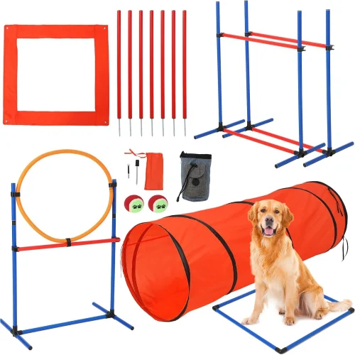 87 Pcs Dog Agile Training Equipment Set
