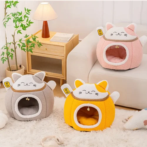 Lucky Fortune Cat Pet Bed