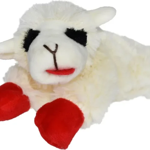 6" Lamb Chop Squeaky Dog Toy